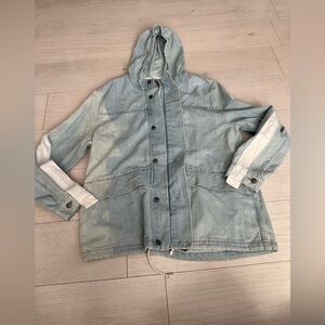 NWOT Elwood denim zip-up jacket